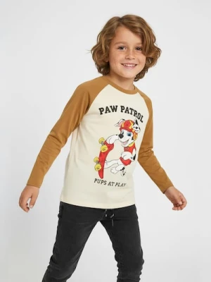 Sinsay - Koszulka z długimi rękawami PAW Patrol - kremowy