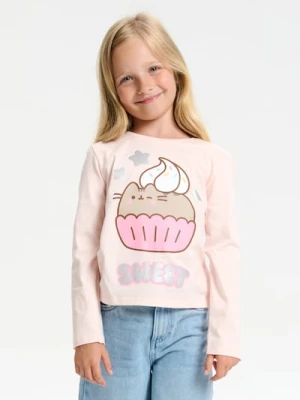 Sinsay - Koszulka z długimi rękawami Pusheen the Cat - pomarańczowy