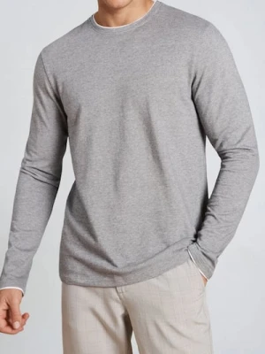 Sinsay - Koszulka z długimi rękawami - szary