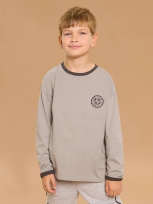 Sinsay - Koszulka z długimi rękawami - szary