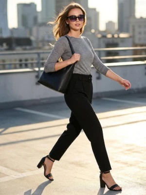 Sinsay - Koszulka z długimi rękawami - szary