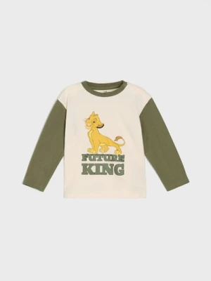Sinsay - Koszulka z długimi rękawami The Lion King - kremowy