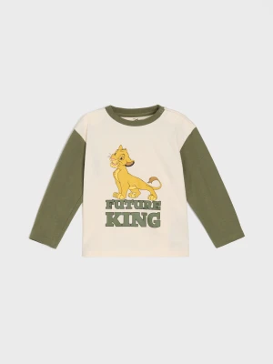 Sinsay - Koszulka z długimi rękawami The Lion King - kremowy