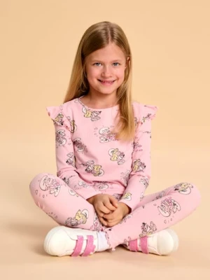 Sinsay - Koszulka z długimi rękawami The Smurfs - różowy