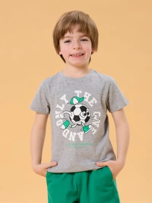 Sinsay - Koszulka z domieszką wiskozy - szary