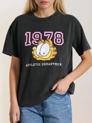 Zdjęcie produktu Sinsay - Koszulka z efektem sprania Garfield - szary