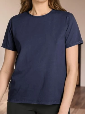 Sinsay - Koszulka z efektem sprania - niebieski