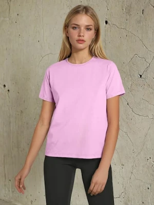 Sinsay - Koszulka z efektem sprania - różowy