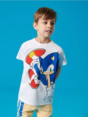 Sinsay - Koszulka z elementami 3D Sonic the Hedgehog - biały