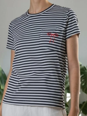 Sinsay - Koszulka z kieszonką - wielobarwny