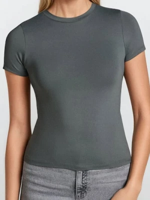 Sinsay - Koszulka z krótkim rękawem basic - szary