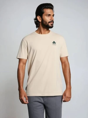 Sinsay - Koszulka z krótkim rękawem - beżowy