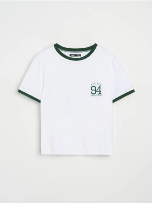 Sinsay - Koszulka z krótkim rękawem - biały