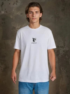 Sinsay - Koszulka z krótkim rękawem - biały