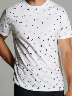 Sinsay - Koszulka z krótkim rękawem - biały