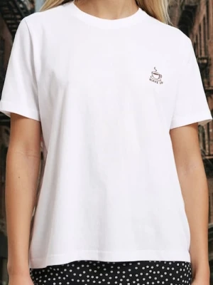 Zdjęcie produktu Sinsay - Koszulka z krótkim rękawem - biały