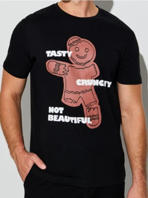 Sinsay - Koszulka z krótkim rękawem - czarny