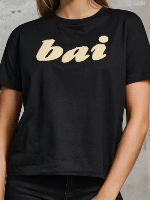 Sinsay - Koszulka z krótkim rękawem - czarny