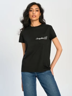 Sinsay - Koszulka z krótkim rękawem - czarny