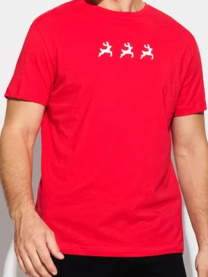 Sinsay - Koszulka z krótkim rękawem - czerwony