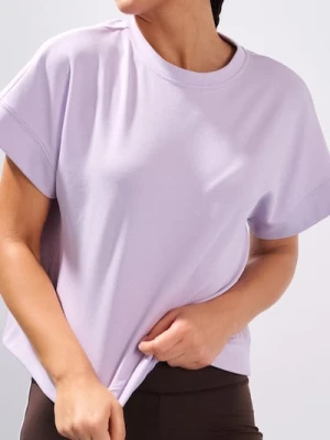 Sinsay - Koszulka z krótkim rękawem - fioletowy