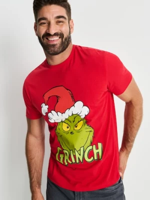 Sinsay - Koszulka z krótkim rękawem Grinch - czerwony