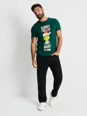 Sinsay - Koszulka z krótkim rękawem Grinch - zielony