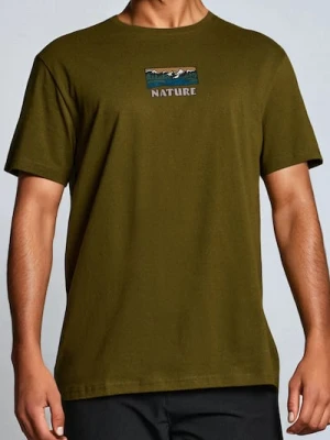 Sinsay - Koszulka z krótkim rękawem - khaki