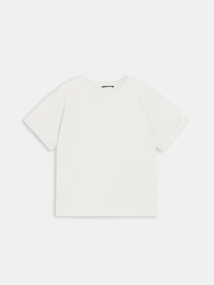 Sinsay - Koszulka z krótkim rękawem - kremowy