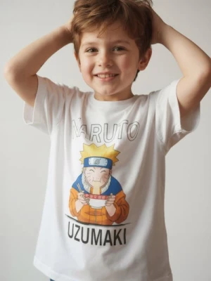 Sinsay - Koszulka z krótkim rękawem Naruto - biały