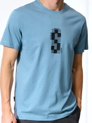 Sinsay - Koszulka z krótkim rękawem - niebieski