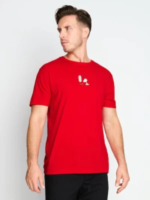 Sinsay - Koszulka z krótkim rękawem Peanuts - czerwony