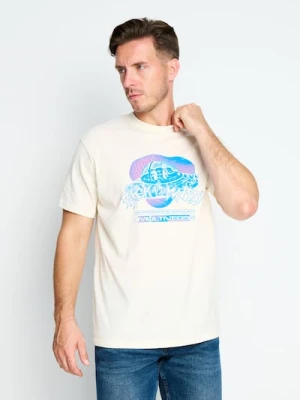 Sinsay - Koszulka z krótkim rękawem Rick & Morty - kremowy