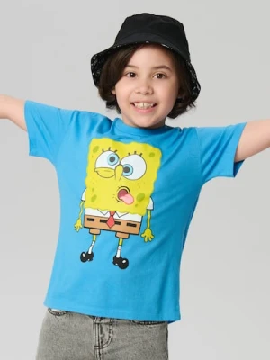 Sinsay - Koszulka z krótkim rękawem SpongeBob SquarePants - niebieski