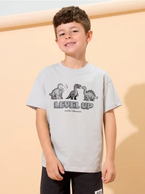 Sinsay - Koszulka z krótkim rękawem - szary