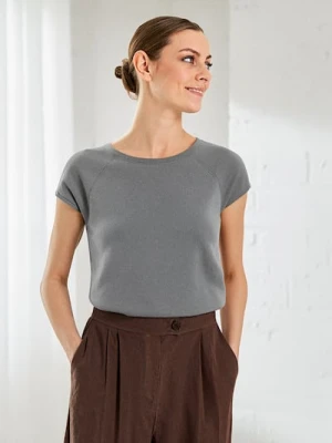 Sinsay - Koszulka z krótkim rękawem - szary