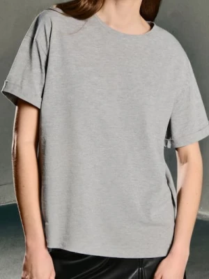 Sinsay - Koszulka z krótkim rękawem - szary