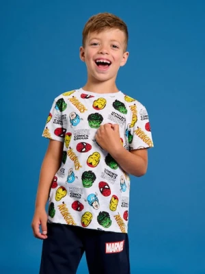 Sinsay - Koszulka z krótkim rękawem ze wzorem Marvel Comics - szary