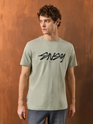 Sinsay - Koszulka z krótkim rękawem - zielony