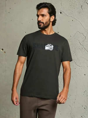 Sinsay - Koszulka z krótkim rękawem - zielony