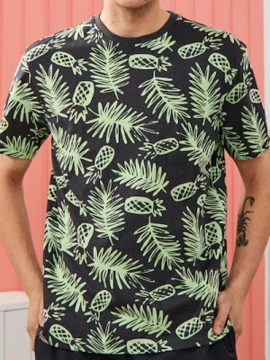 Sinsay - Koszulka z motywem allover - szary