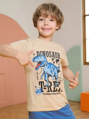 Sinsay - Koszulka z motywem dinozaura - beżowy