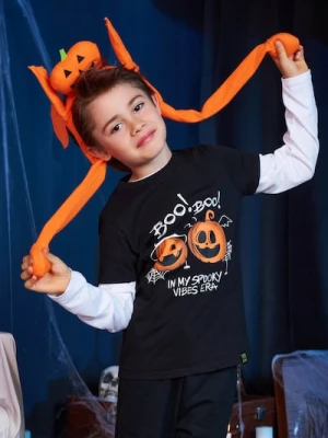 Sinsay - Koszulka z motywem Halloween - czarny