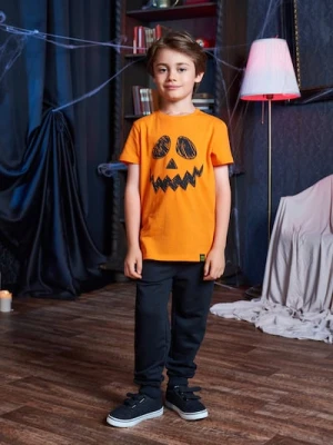 Sinsay - Koszulka z motywem Halloween - pomarańczowy