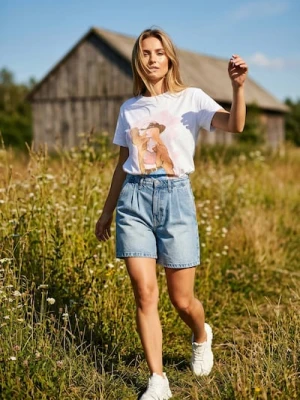 Zdjęcie produktu Sinsay - Koszulka z nadrukiem - biały