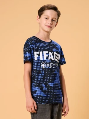 Sinsay - Koszulka z nadrukiem FIFA - niebieski