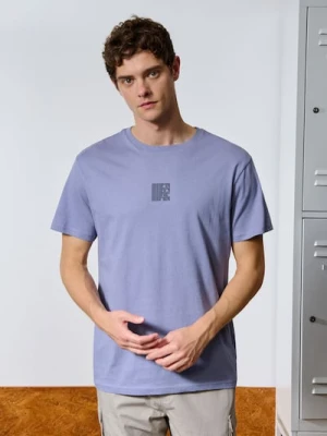 Sinsay - Koszulka z nadrukiem - fioletowy