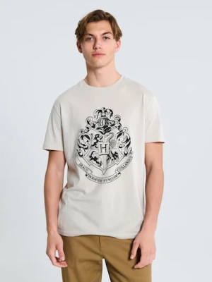 Sinsay - Koszulka z nadrukiem Harry Potter - kremowy