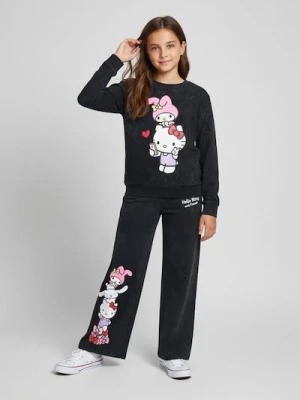 Sinsay - Koszulka z nadrukiem Hello Kitty - czarny