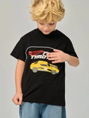 Sinsay - Koszulka z nadrukiem Hot Wheels - czarny